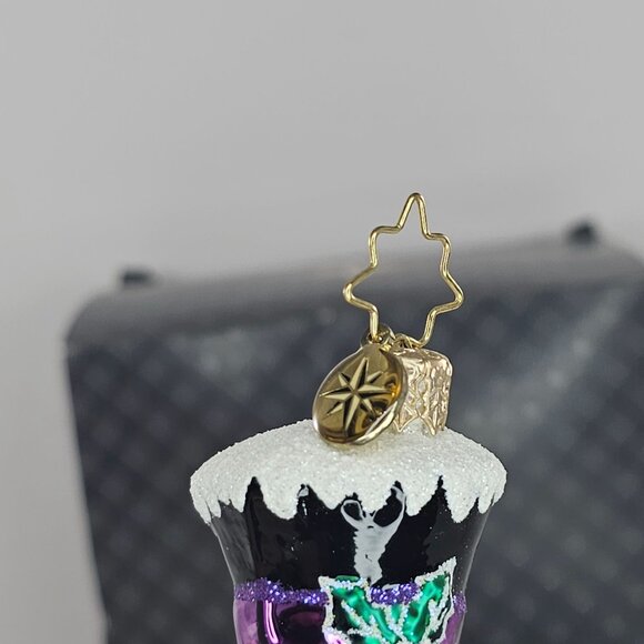 Christopher Radko Mayor Snowfrost Blown Glass Ornament Christmas Snowman - Picture 8 of 9